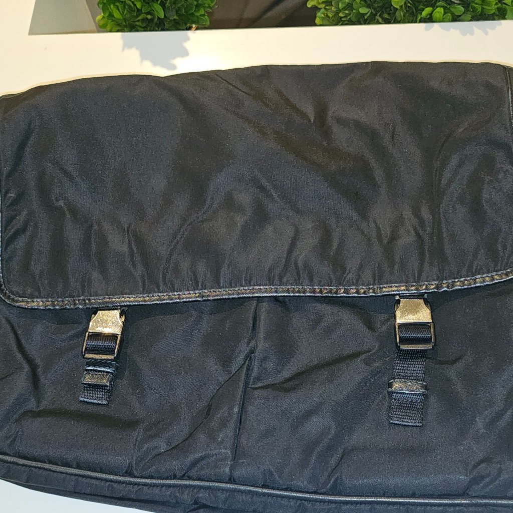 Authentic Prada Black Laptop Bag  Fits 15 Laptops
